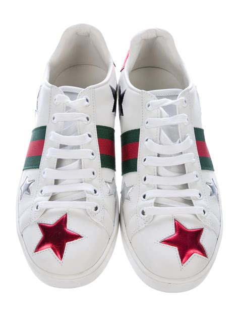 gucci ace star blackgold star|ace sneakers Gucci.